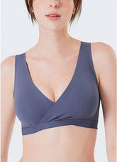 Mamaway Ultra Silky Crossover Sleeping & Nursing Bra (Purple) 210825 | The Nest Attachment Parenting Hub